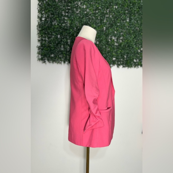 Skies are Blue Pink Floral Lined Blazer Small - Picture 4 of 12